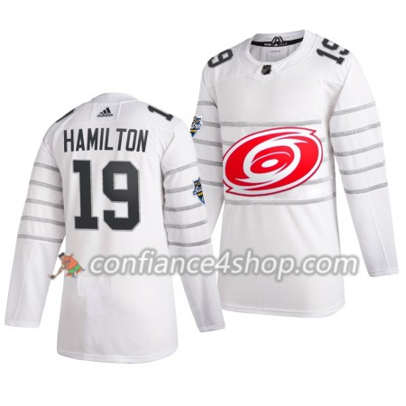 Adidas Maillot de Hockey Carolina Hurricanes Dougie Hamilton 19 Blanc 2020 NHL All-Star Authentic - Homme